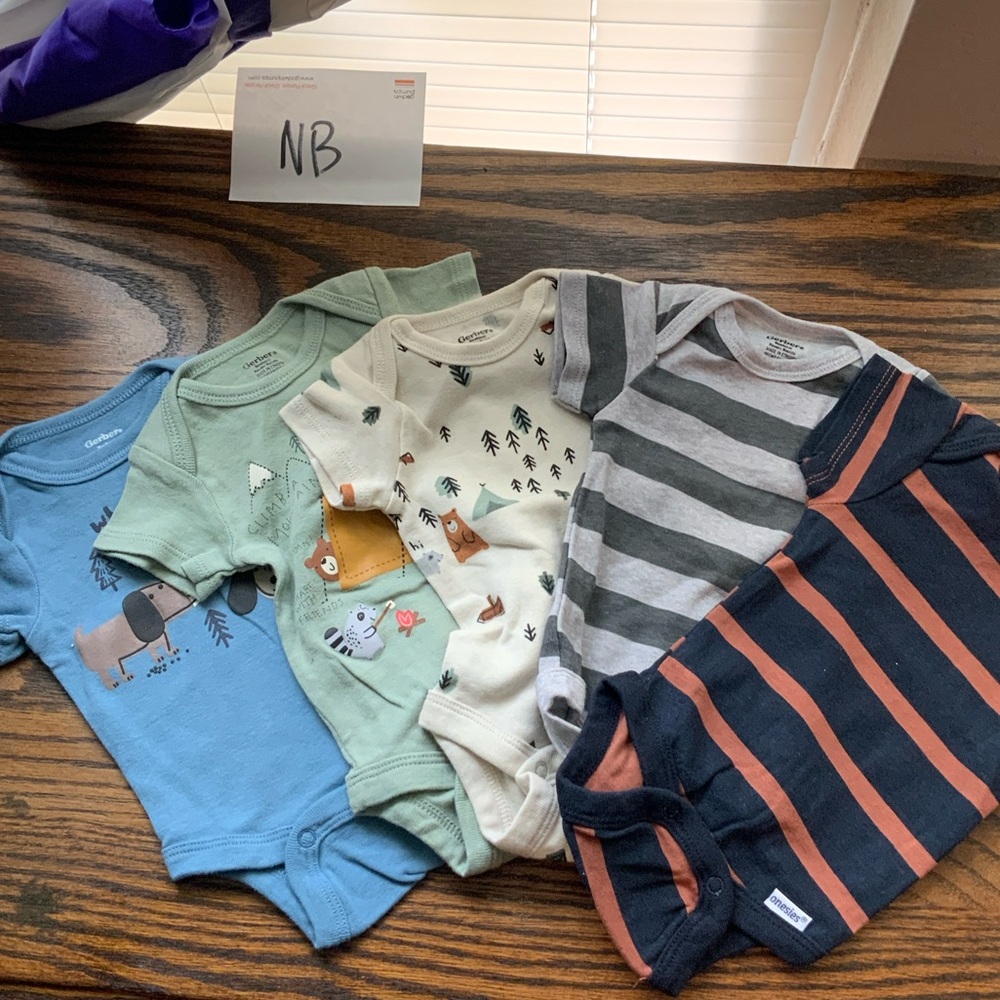 Assorted Kids Graphic and Striped Bodysuits